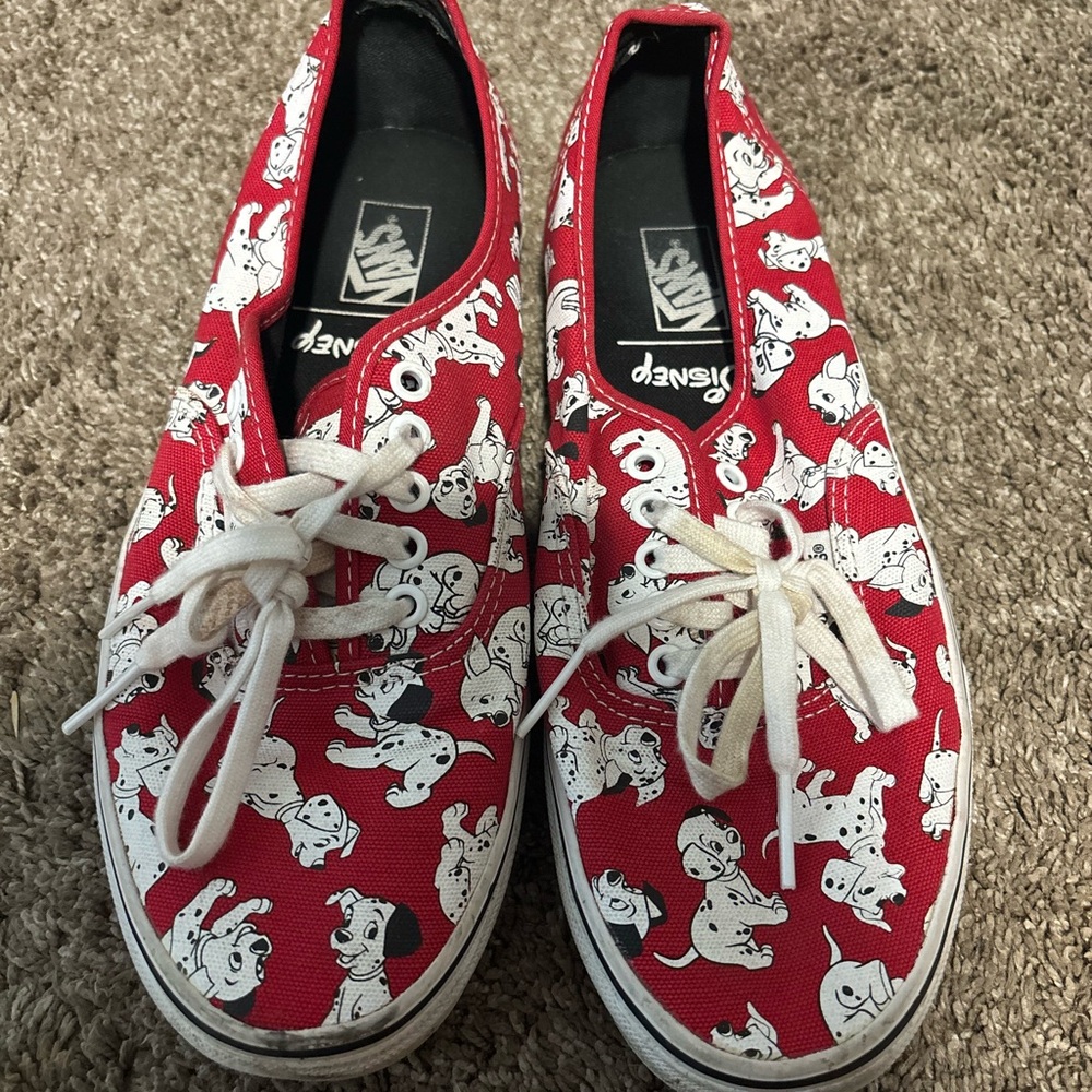 Disney Adult Red Dalmatian Sneakers